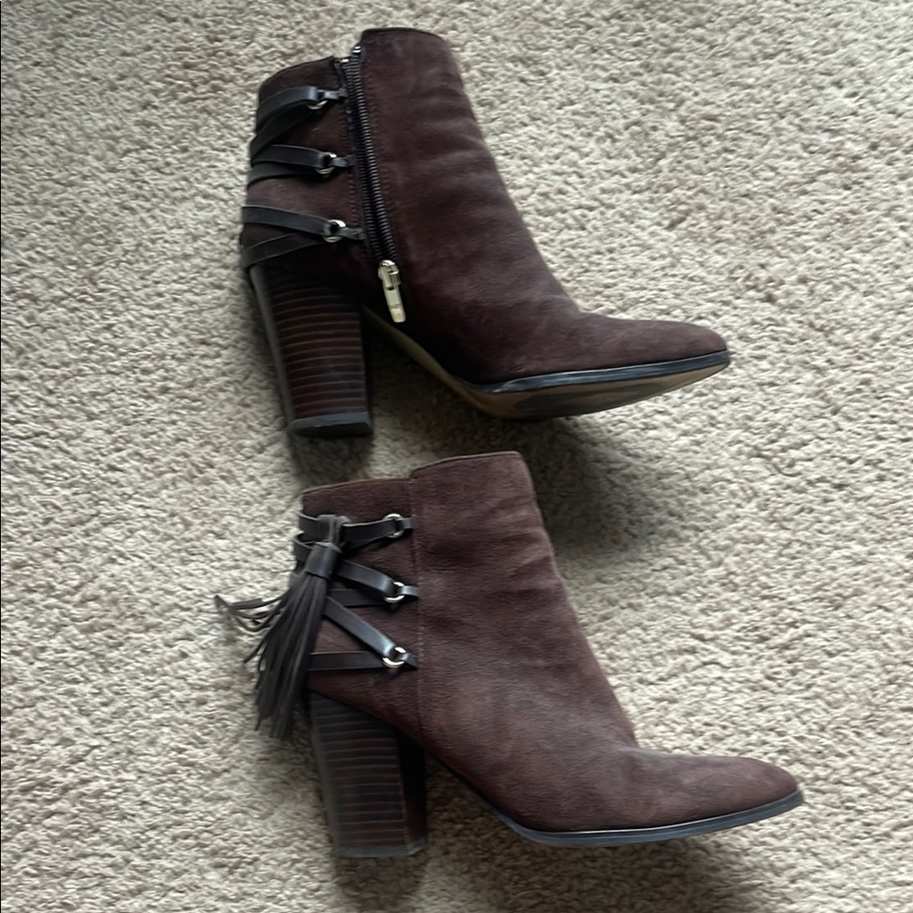 Brown Suede Ankle Boots